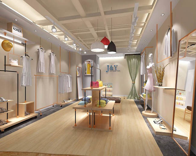 小童装店装修效果图_小服装店装修_小饮品店装修