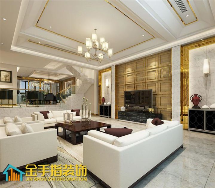 洋房一层带小院图装修_汇仁阳光花园装修效果_花园洋房装修效果图